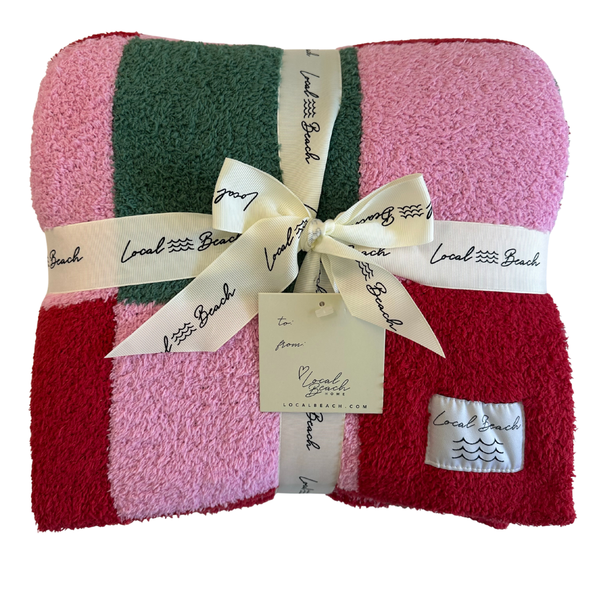 Mixed Check Holiday Cozy Luxe Home Blanket