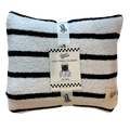 Local Beach Stripe Cozy Travel Blanket Black