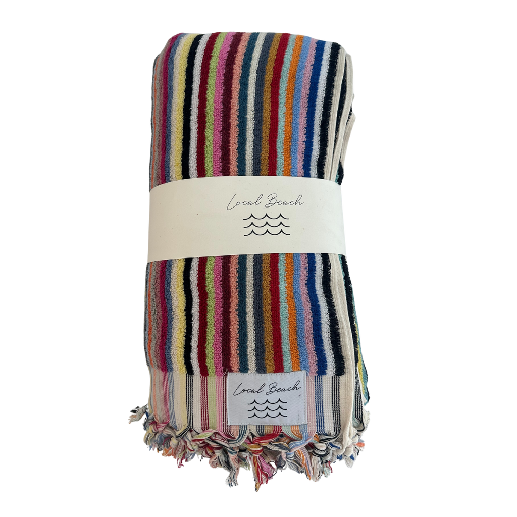 Riviera Stripe Pool Towel