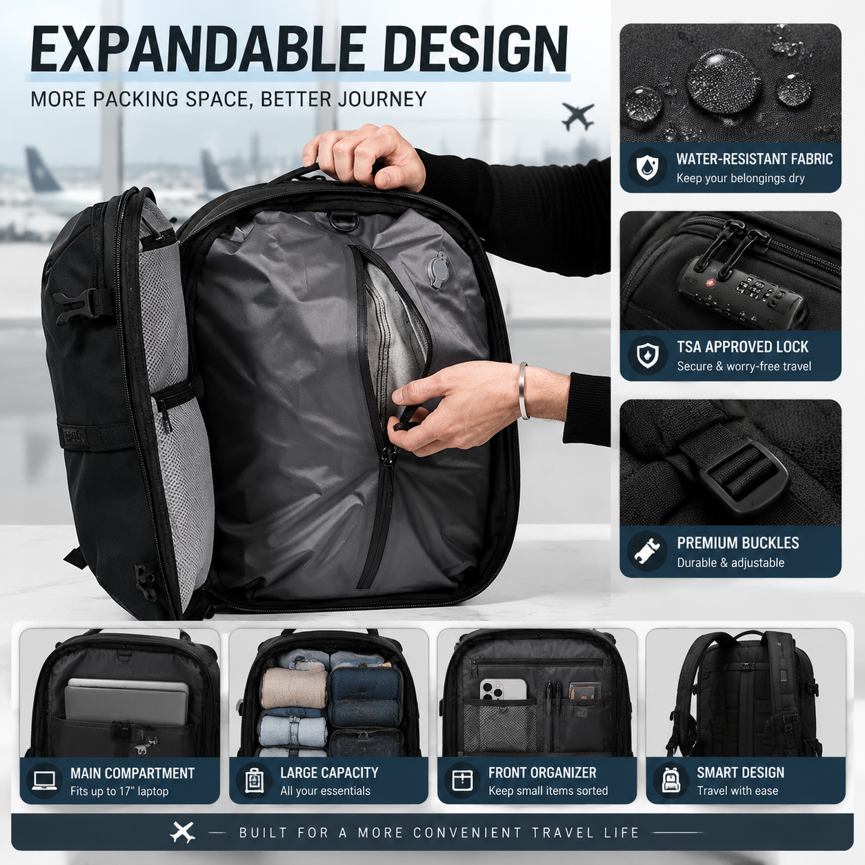 🌈Summer Hot Sales🌈💝The best Backpack for travel