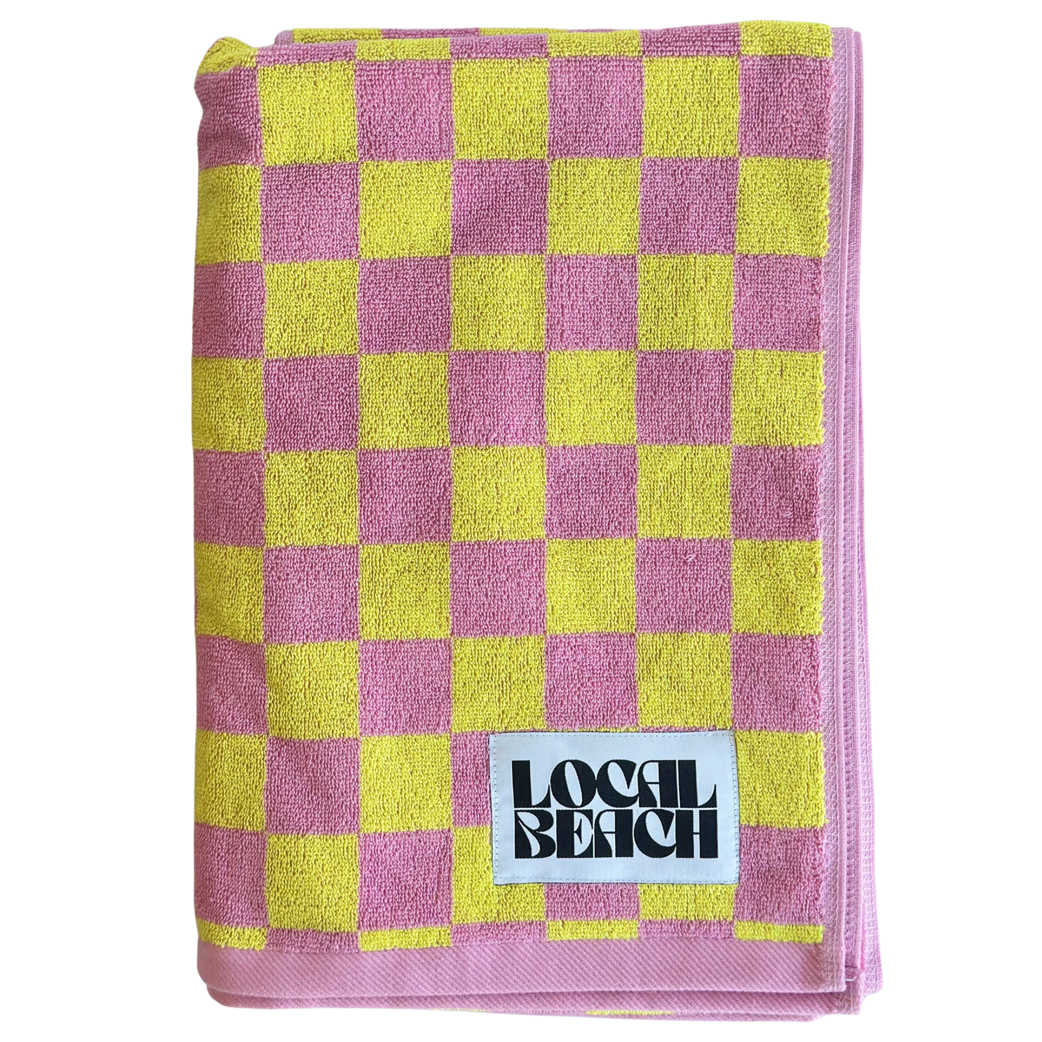 Checker Beach & Bath Towel