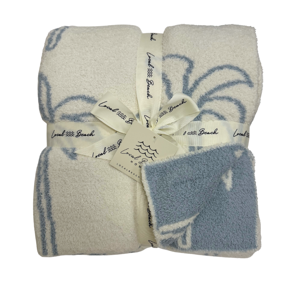 Multi Palm Tree Luxe Home Blanket