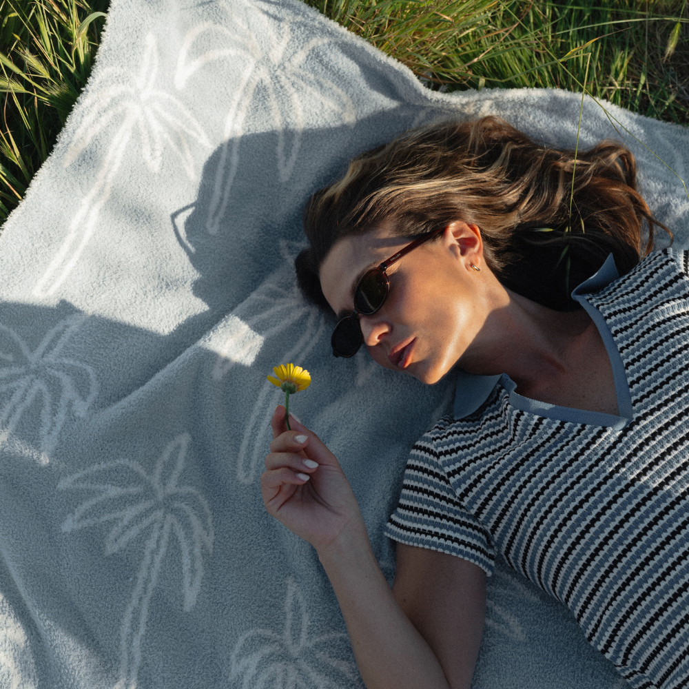 Multi Palm Tree Luxe Home Blanket