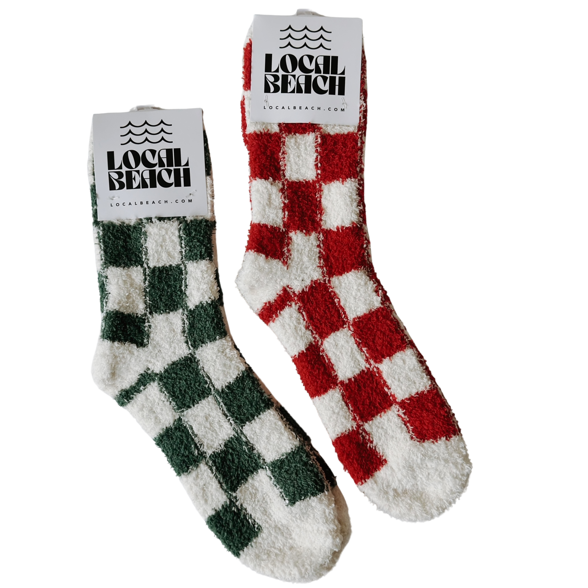 Red/Creme Checker Cozy Luxe Home Blanket
