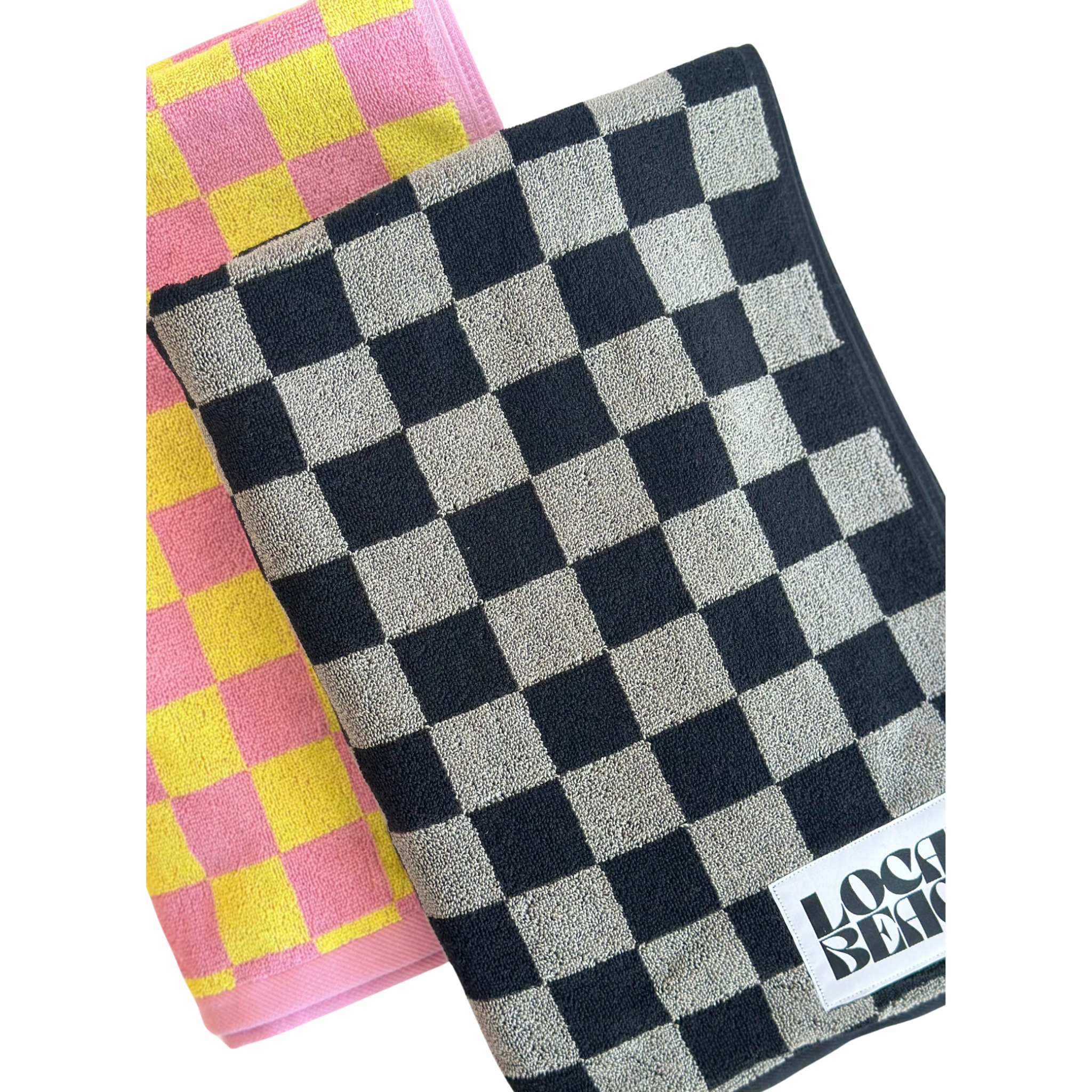 Checker Beach & Bath Towel