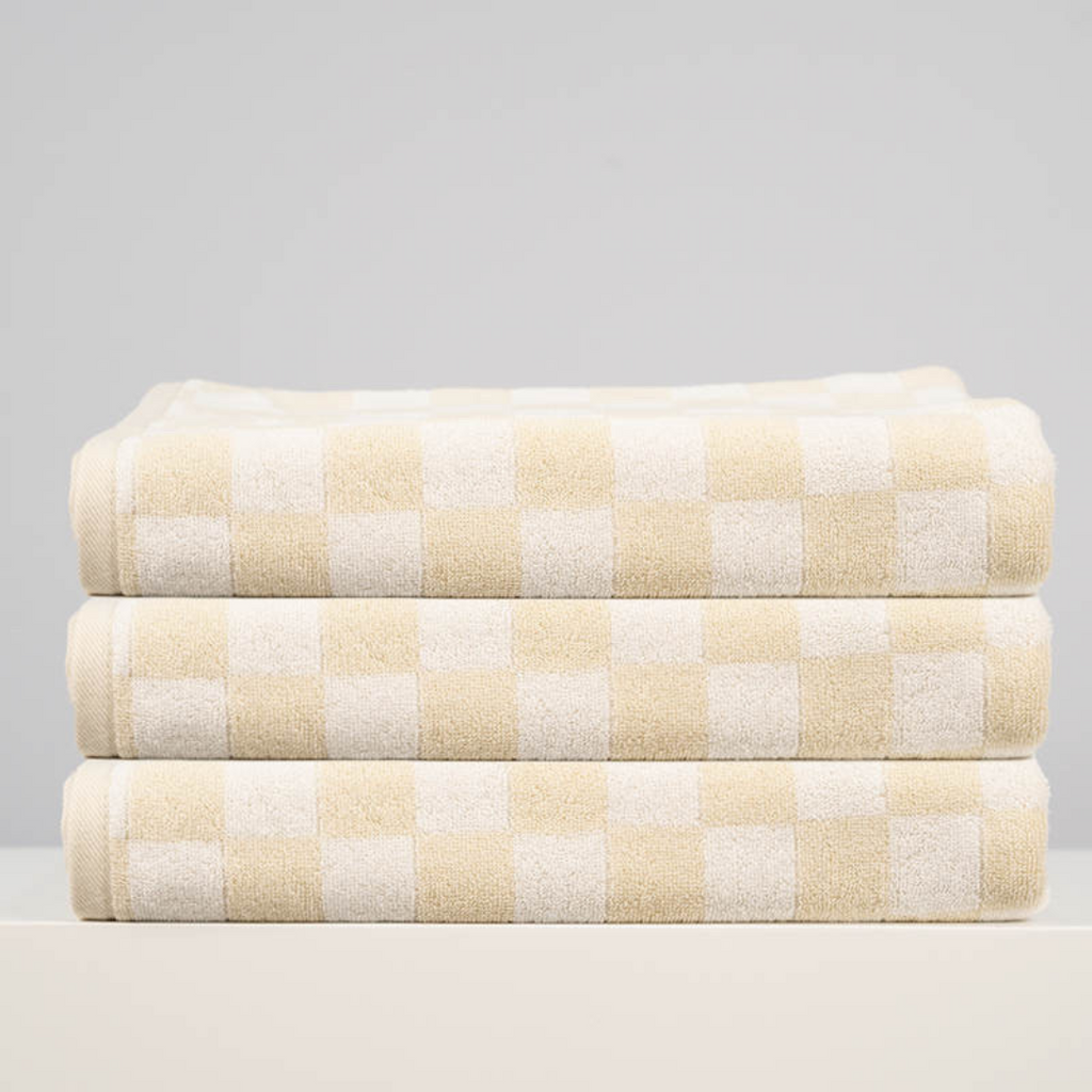 Checker Beach & Bath Towel