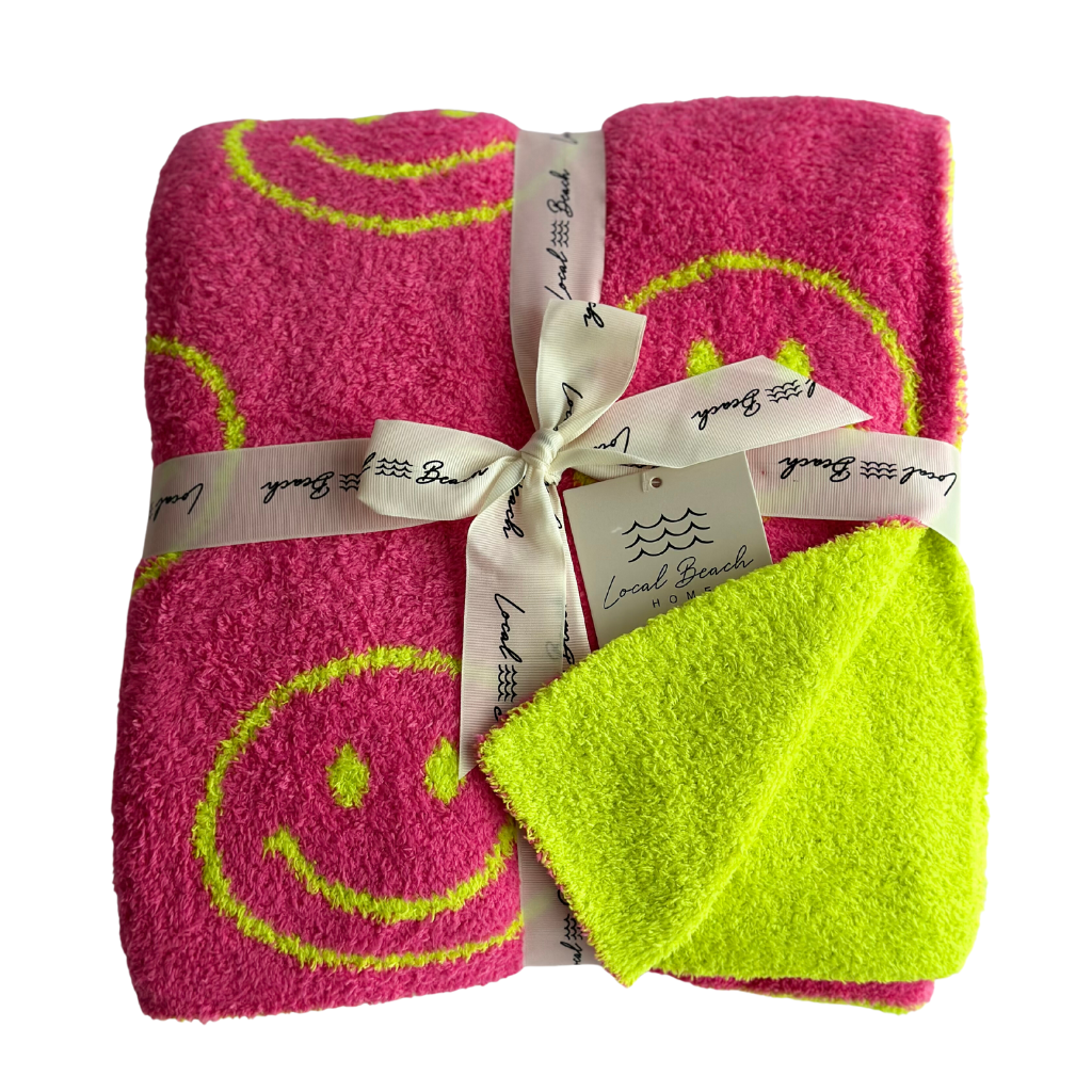 Smiley Luxe Home Blanket