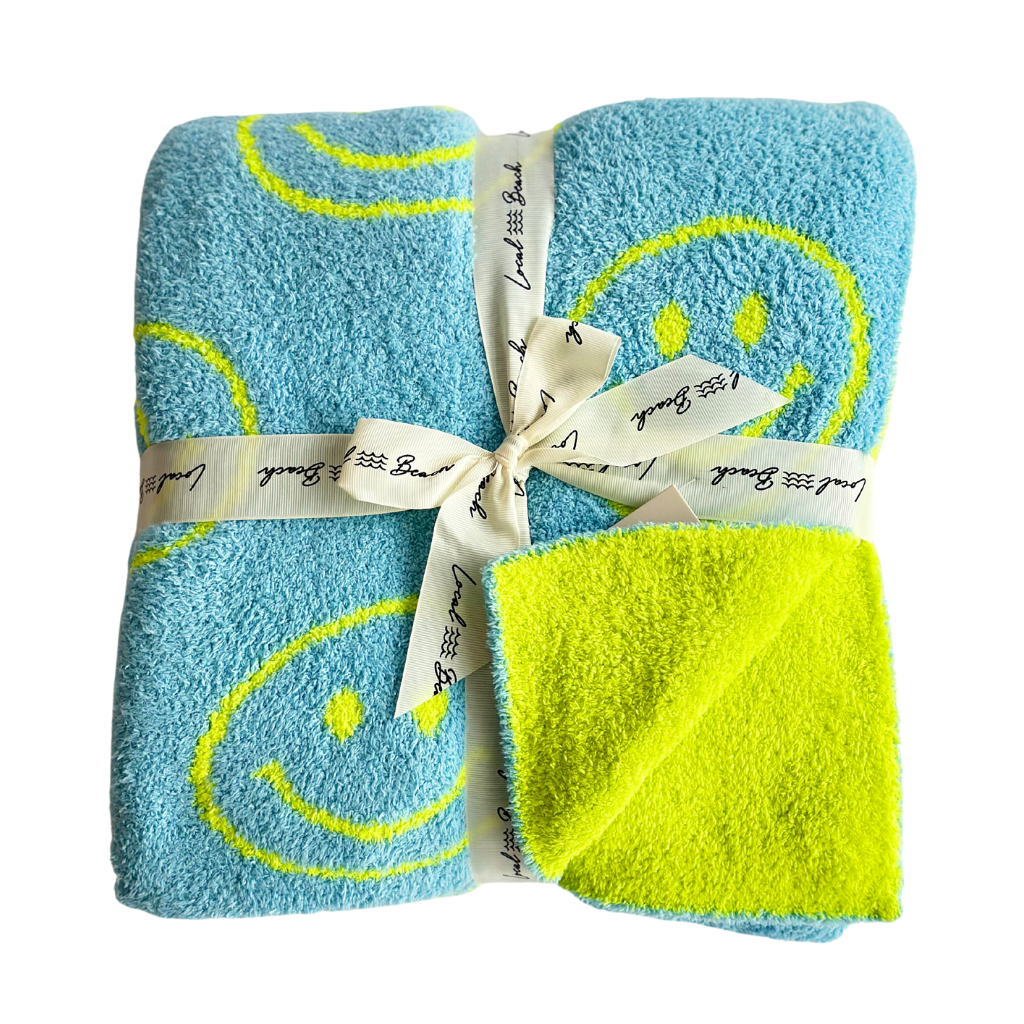Smiley Luxe Home Blanket