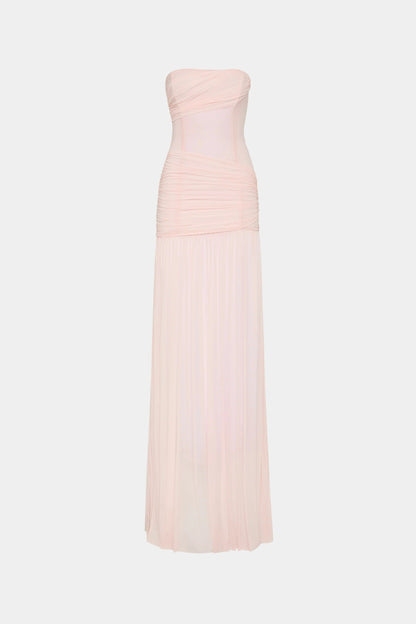 Misha Ember Wrapped Maxi Dress - Dusty Pink