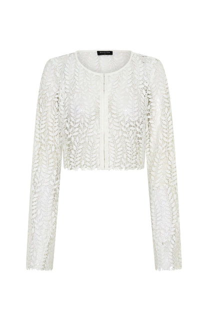 Purest Bliss Long Sleeve Top White